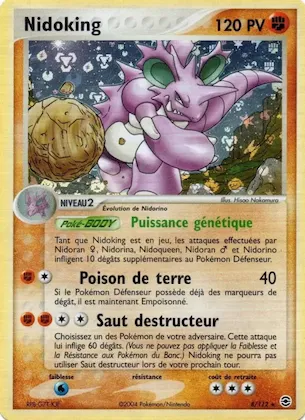 Nidoking n° 8 – EX Rouge Feu & Vert Feuille