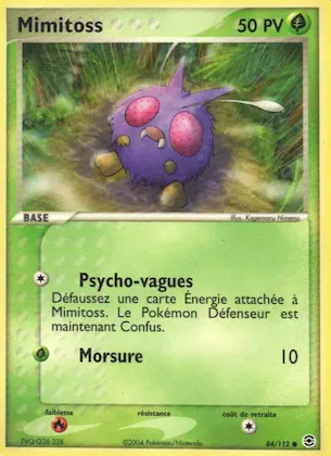 Mimitoss n° 84 – EX Rouge Feu & Vert Feuille