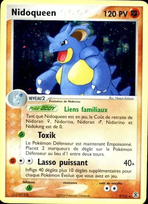 Nidoqueen n° 9 – EX Rouge Feu & Vert Feuille