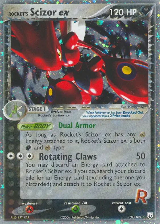 Rocket's Scizor ex #101 – Team Rocket Returns