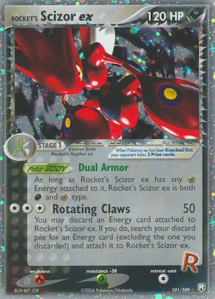 Rocket's Scizor ex #101 – Team Rocket Returns