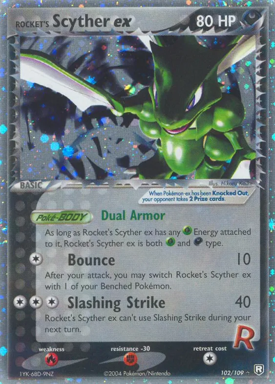 Rocket's Scyther ex #102 – Team Rocket Returns