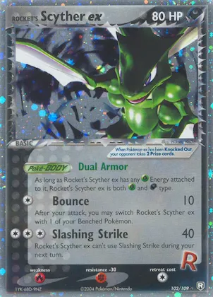 Rocket's Scyther ex #102 – Team Rocket Returns