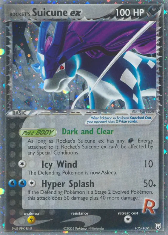 Rocket's Suicune ex #105 – Team Rocket Returns