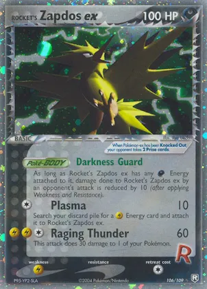 Rocket's Zapdos ex Nr. 106 – Team Rocket Returns