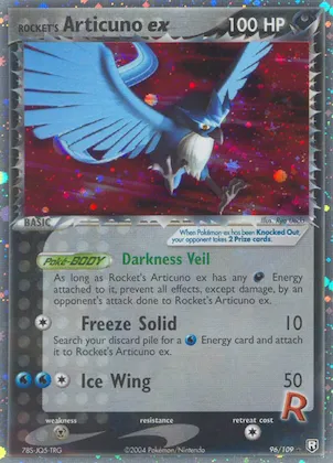 Rocket's Articuno ex #96 – Team Rocket Returns