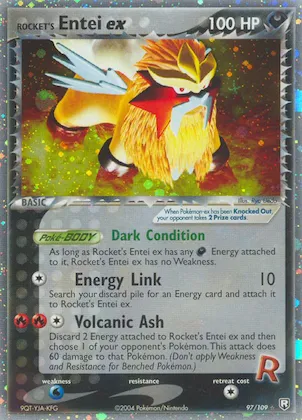Rocket's Entei ex #97 – Team Rocket Returns
