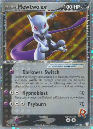 Rocket's Mewtwo ex #99 – Team Rocket Returns