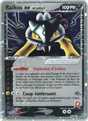Raikou ex de Rocket 108 – EX Deoxys