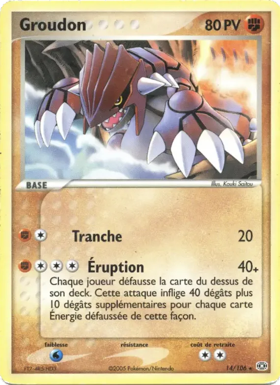 Groudon 14 – EX Émeraude