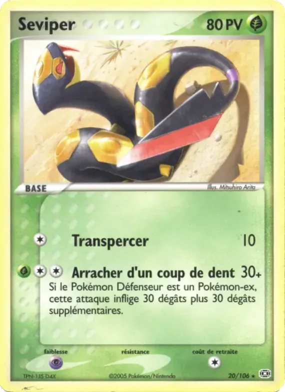 Seviper 20 – EX Émeraude