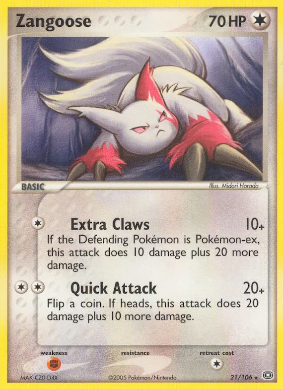Zangoose #21 – Emerald