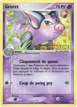 Groret n° 30 – EX Émeraude