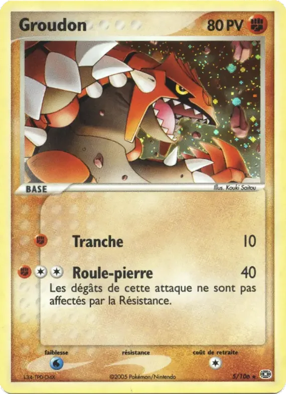 Groudon 5 – EX Émeraude