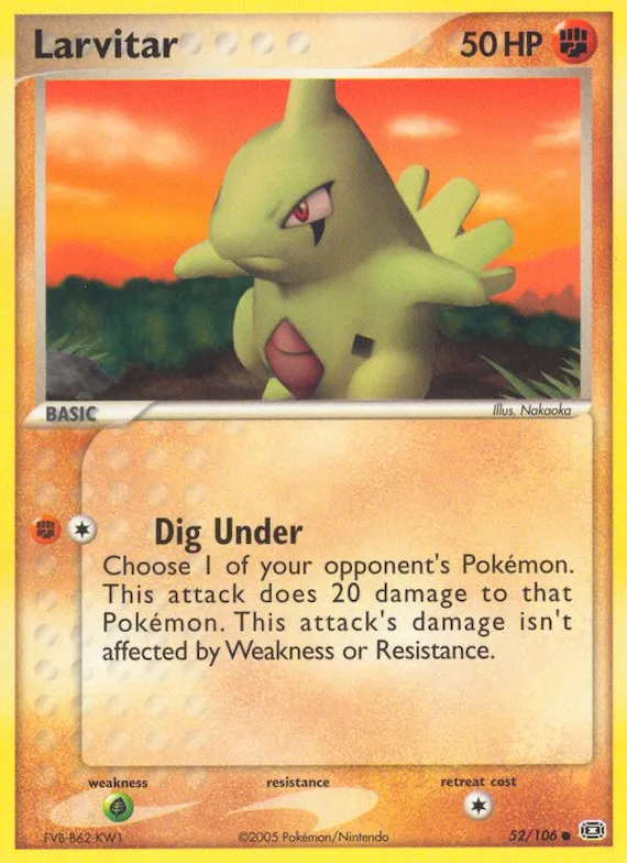Larvitar #52 – Emerald