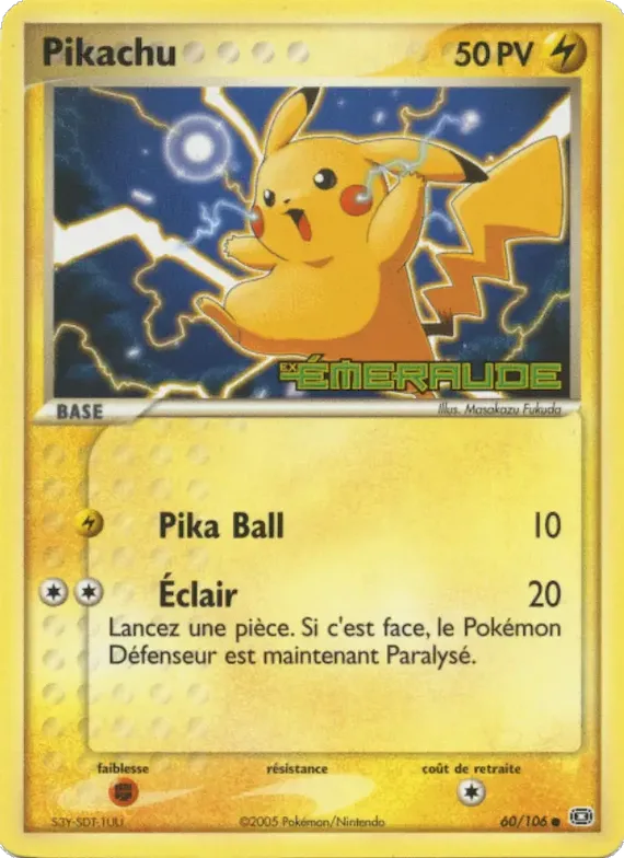 Pikachu 60 – EX Émeraude