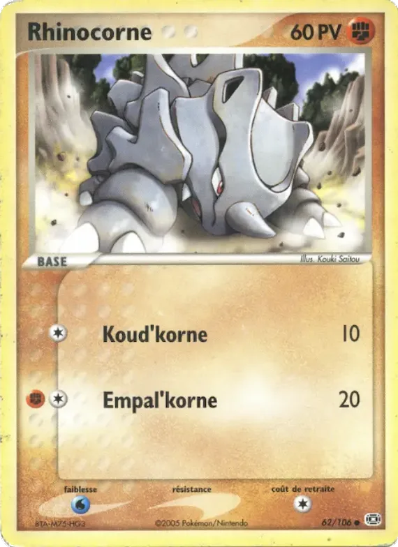 Rhinocorne 62 – EX Émeraude