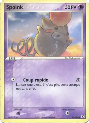 Spoink n° 66 – EX Émeraude
