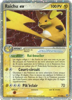 Raichu ex 97 – EX Émeraude