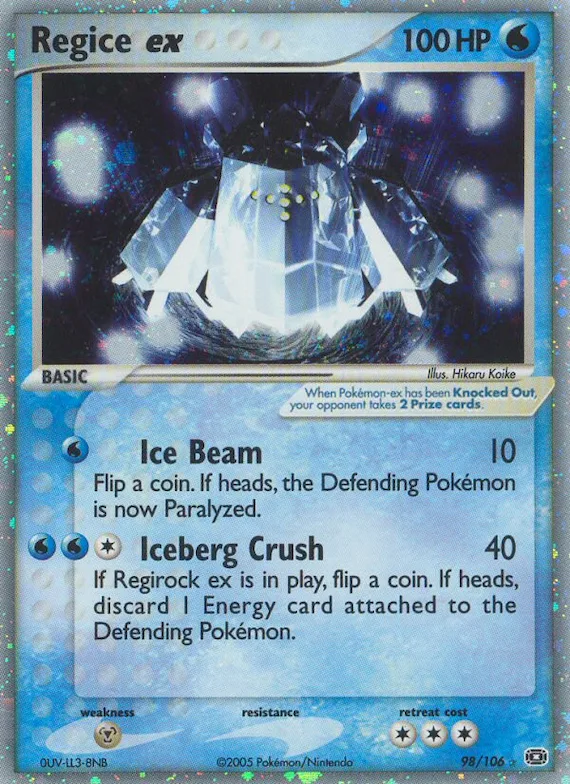 Regice ex #98 – Emerald
