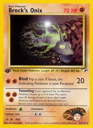 Brock's Onix #21 – Gym Heroes