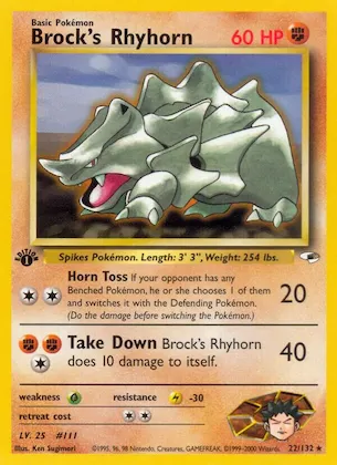 Brock's Rhyhorn #22 – Gym Heroes