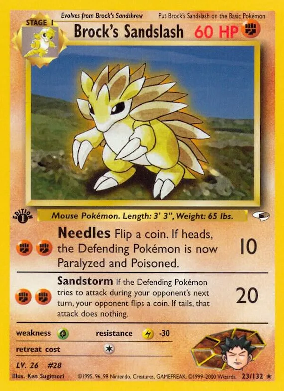 Brock's Sandslash #23 – Gym Heroes