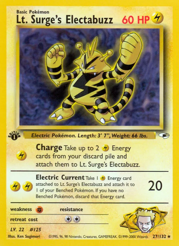 Lt. Surge's Electabuzz #27 – Gym Heroes