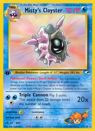 Misty's Cloyster Nr. 29 – Gym Heroes