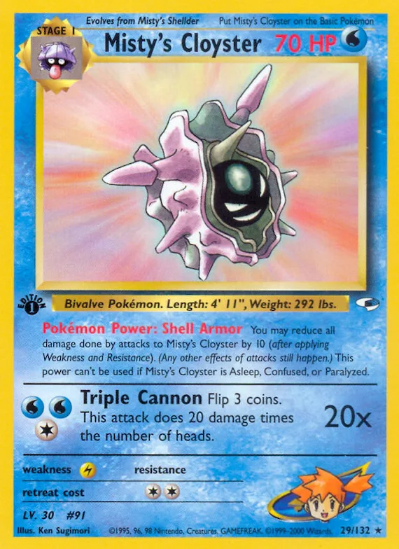 Misty's Cloyster #29 – Gym Heroes