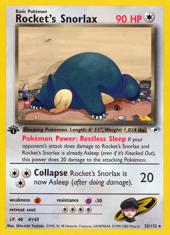Rocket's Snorlax #33 – Gym Heroes