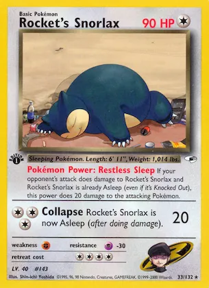 Rocket's Snorlax #33 – Gym Heroes