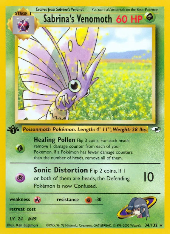 Sabrina's Venomoth #34 – Gym Heroes