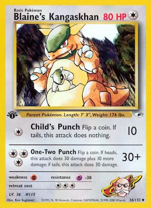 Blaine's Kangaskhan #36 – Gym Heroes