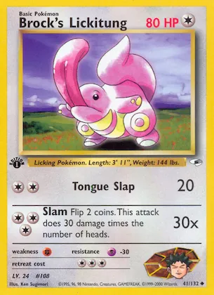 Brock's Lickitung Nr. 41 – Gym Heroes