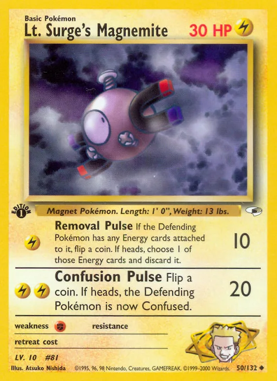 Lt. Surge's Magnemite #50 – Gym Heroes