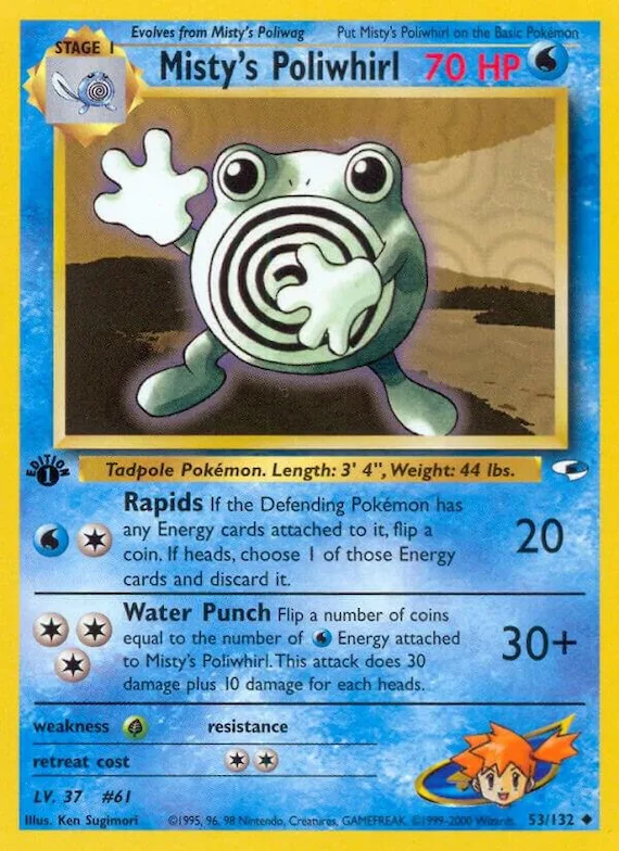 Misty's Poliwhirl #53 – Gym Heroes