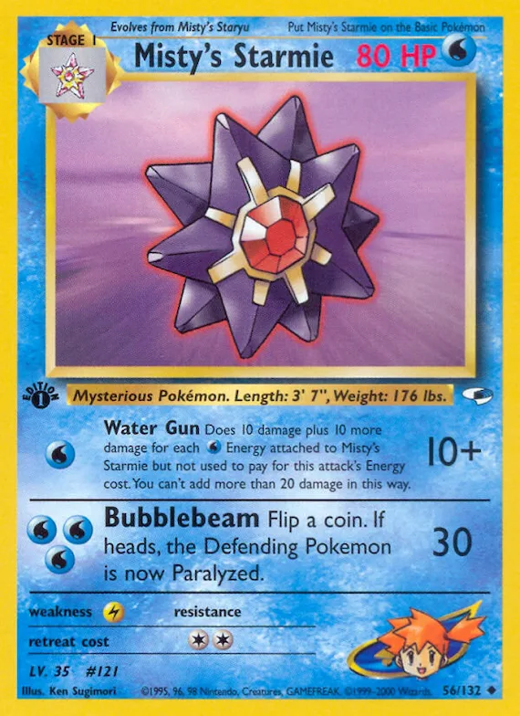 Misty's Starmie #56 – Gym Heroes