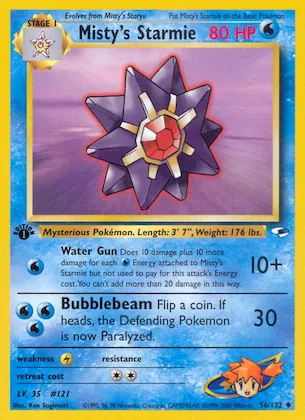 Misty's Starmie #56 – Gym Heroes