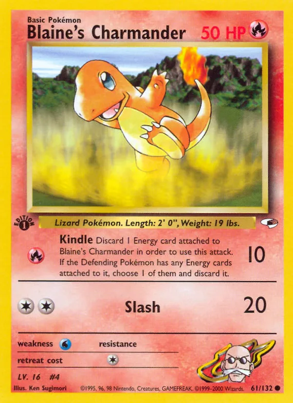 Blaine's Charmander #61 – Gym Heroes