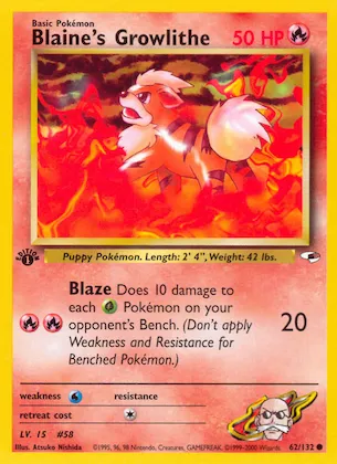 Blaine's Growlithe n° 62 – Gym Heroes