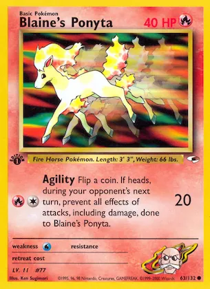Blaine's Ponyta #63 – Gym Heroes