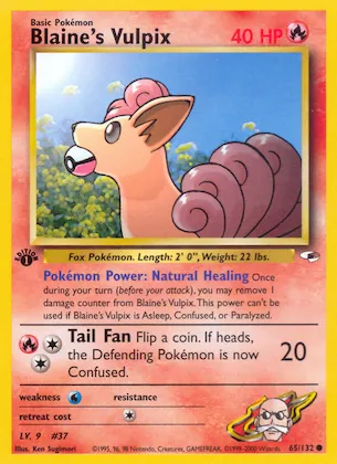 Blaine's Vulpix #65 – Gym Heroes