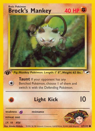 Brock's Mankey n° 67 – Gym Heroes