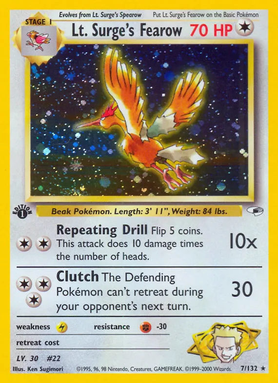 Lt. Surge's Fearow #7 – Gym Heroes