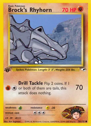 Brock's Rhyhorn Nr. 70 – Gym Heroes