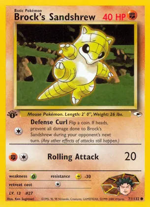 Brock's Sandshrew #71 – Gym Heroes