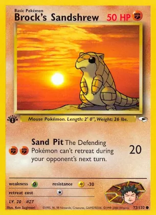 Brock's Sandshrew Nr. 72 – Gym Heroes