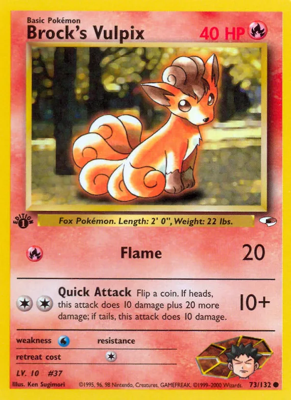 Brock's Vulpix #73 – Gym Heroes