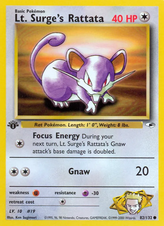 Lt. Surge's Rattata #82 – Gym Heroes